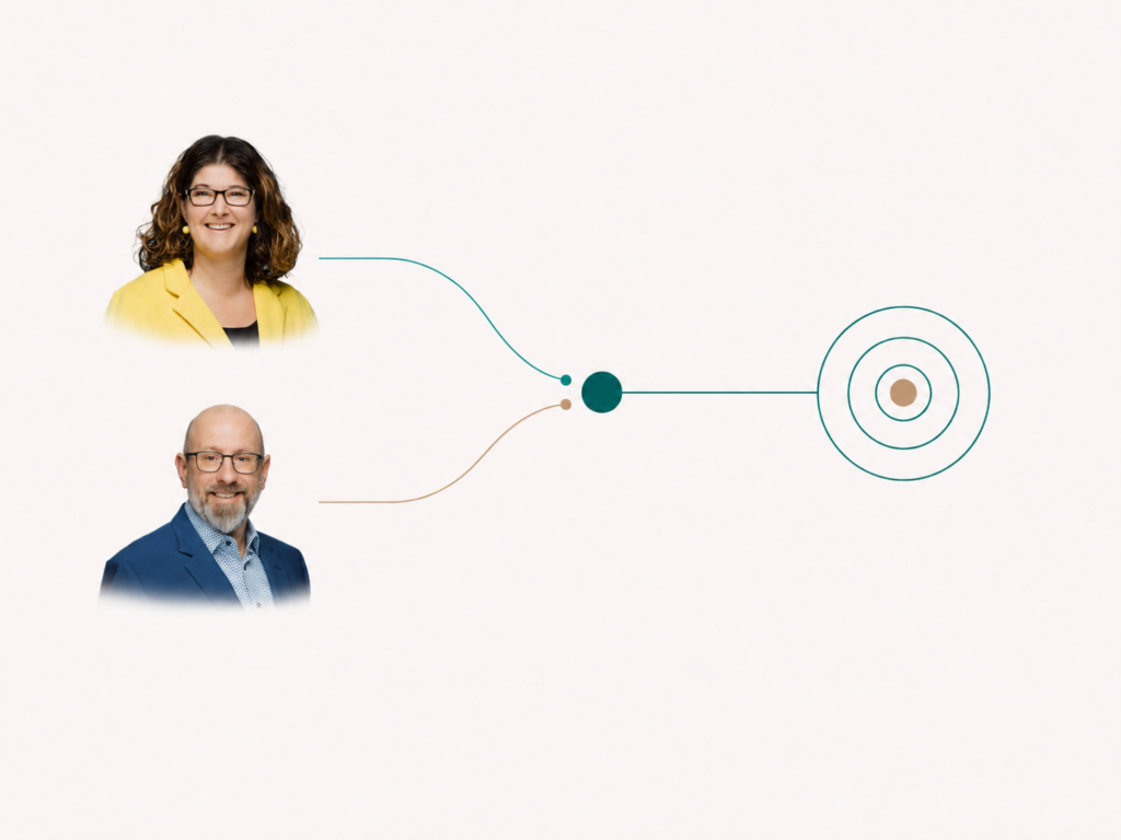 Zwei Perspektiven führen in der Beratung für den Mittelstand zu einer gemeinsamen Einschätzung und einem klaren Ziel